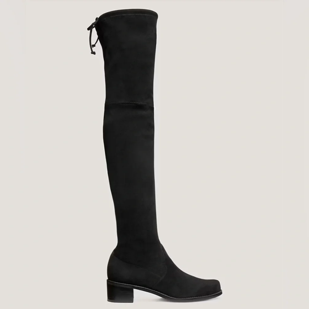 Stuart Weitzman Midland Suede Leather Over-The-Knee Heels Tall Boots‎ Sz 9.5
